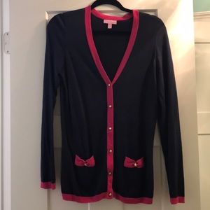 EUC Lilly Pulitzer Pearl Button Cody Cardigan L
